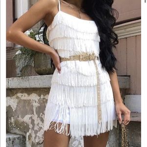 White Fox Boutique fringe dress